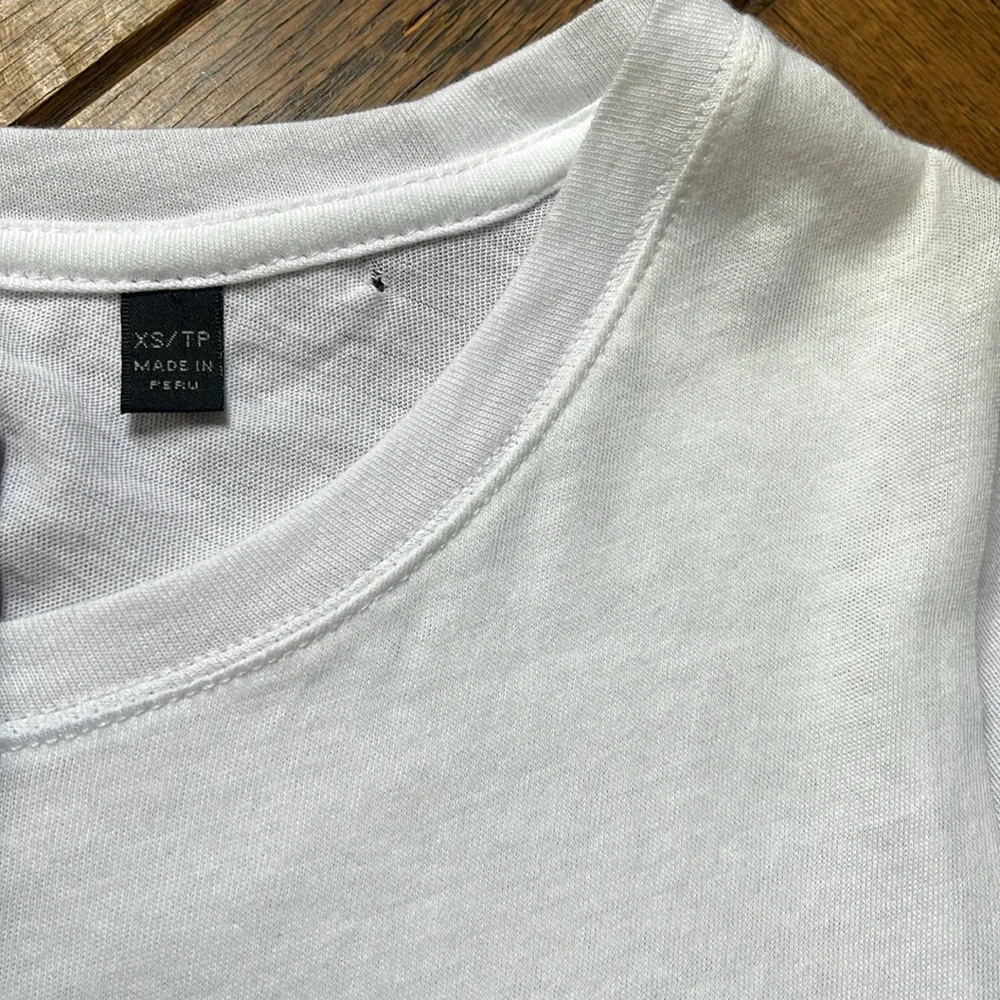 ATM Anthony Thomas Melillo Vintage Jersey Crew Neck T-Shirt white XS *NWT* - Picture 8 of 8